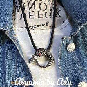 Sparkling Snake Pendant Necklace